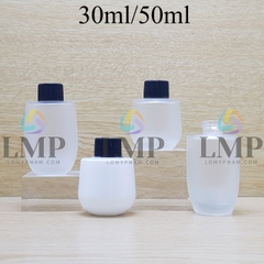 Chai thủy tinh bầu nắp vặn sọc