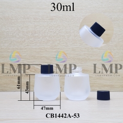 Chai thủy tinh bầu nắp vặn sọc