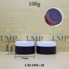 Hũ PET thân mờ nắp nhựa 100g