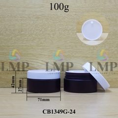 Hũ PET thân mờ nắp nhựa 100g