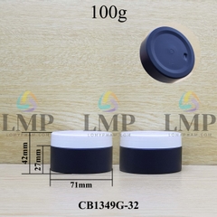 Hũ PET thân mờ nắp nhựa 100g