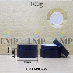 Hũ PET thân mờ nắp nhựa 100g