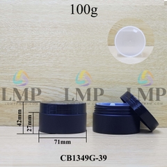 Hũ PET thân mờ nắp nhựa 100g