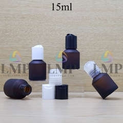 Chai thủy tinh vát nắp nhấn 15ml