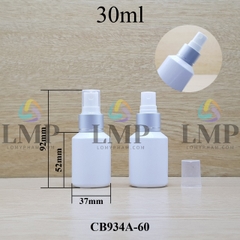 Chai thủy tinh vát đầu phun sương xi 1 viền 30ml