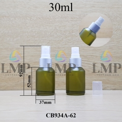 Chai thủy tinh vát đầu phun sương xi 1 viền 30ml