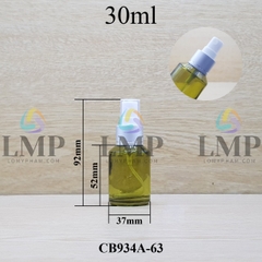 Chai thủy tinh vát đầu phun sương xi 1 viền 30ml