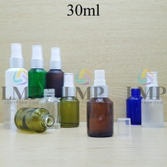 Chai thủy tinh vát đầu phun sương xi 1 viền 30ml