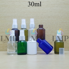 Chai thủy tinh vát đầu phun sương xi 1 viền 30ml
