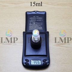 Chai thủy tinh vát đầu phun sương sọc 15ml