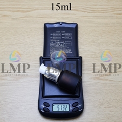 Chai thủy tinh vát đầu xịt giọt xi 15ml