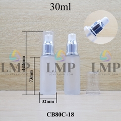 Chai thủy tinh đầu xịt giọt xi