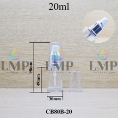 Chai thủy tinh đầu xịt giọt xi