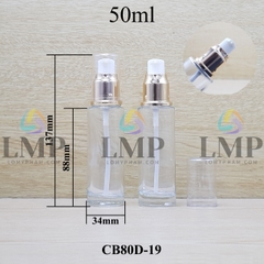 Chai thủy tinh đầu xịt giọt xi