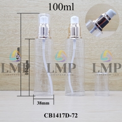 Chai PETG vai ngang đầu xịt giọt xi