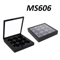 Khay vuông 9 ô tròn