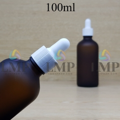 Chai tinh dầu phun mờ nắp bóp khoen nhựa sọc 100ml