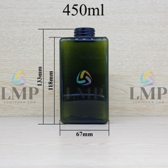 Chai lotion vuông cổ Ø24, Ø33
