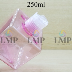 Chai lotion vuông nắp nhấn