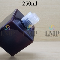 Chai lotion vuông nắp nhấn