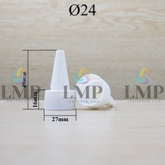 Nắp nhọn sọc Ø24