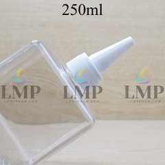 Chai lotion vuông nắp nhọn sọc