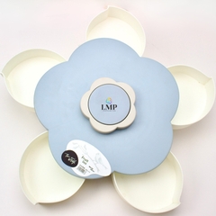 Khay đựng mứt kẹo tự xoay hình cánh hoa