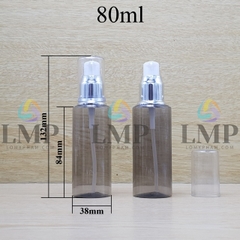 Chai PETG vai ngang đầu xịt giọt xi