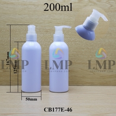 Chai 24g vai tròn vòi van sọc 200ml