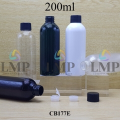 Chai 24g vai tròn nắp vặn sọc 200ml