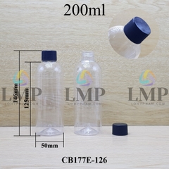 Chai 24g vai tròn nắp vặn sọc 200ml