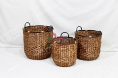 Water hyacinth Storage Basket - SD10542A-3BR