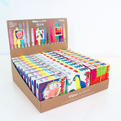 BỘ 6 MÀU BÚT SÁP NIHON RIKAGAKU KITPAS BY ARTIST KA-1,2,3