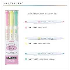 SET 3 BÚT HIGHLIGHT ZEBRA MILDLINER-WKT7-3C