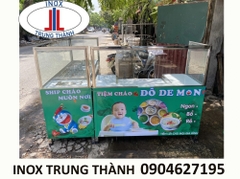 Tủ bán cháo dinh dưỡng inox điện hiện đại