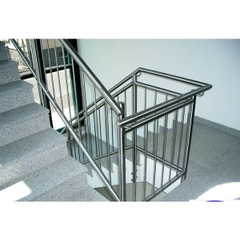 Cầu thang inox song song, đơn giản Cầu thang inox song song, đơn giản