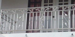 Lan can inox họa tiết hoa lá Lan can inox họa tiết hoa lá