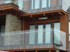 Lan can inox kính hiện đại Lan can inox kính hiện đại