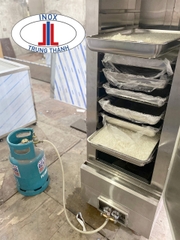 Tủ hấp cơm công nghiệp bằng gas Tủ hấp cơm công nghiệp bằng gas