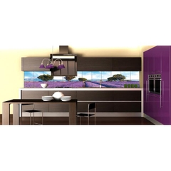 Tủ bếp inox cánh acrylic màu nâu ốp bếp hoa văn Tủ bếp inox cánh acrylic màu nâu ốp bếp hoa văn