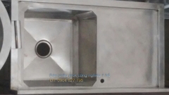 Bàn chậu inox 1 hố Bàn chậu inox 1 hố