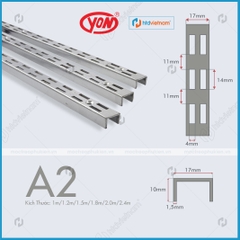 Thanh ray gắn tường đôi A2