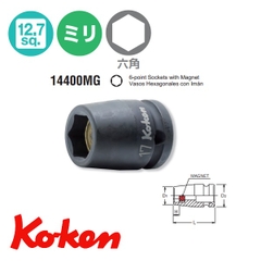 Đầu khẩu 1/2 inch từ tính Koken 14400MG