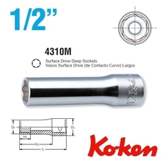 Đầu khẩu dài Koken 1/2 inch 4310M