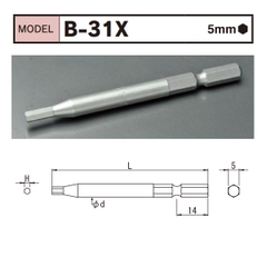 Mũi vặn vít lục giác BiX B-31X