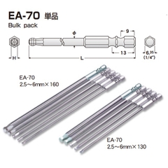 Đầu bắn vít lục giác đầu bi Eight EA-70