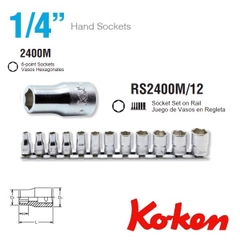 Bộ đầu khẩu Koken 1/4 inch RS2400M/12
