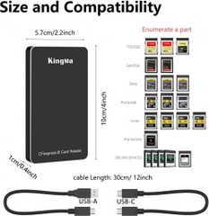 Đầu đọc Kingma CFexpress type B USB 3.1 Gen 2 Super speed 10Gbps
