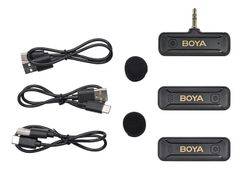 Microphone thu âm không dây Boya BY-WM3T2 Lightning/Type-C/3.5mm