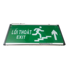 Đèn exit 1 mặt treo cầu thang lên